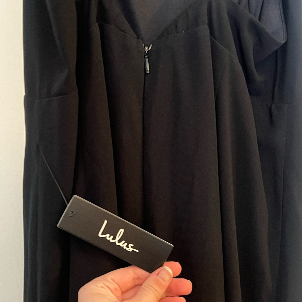 Lulus Black flare jump suit - Picture 2 of 6